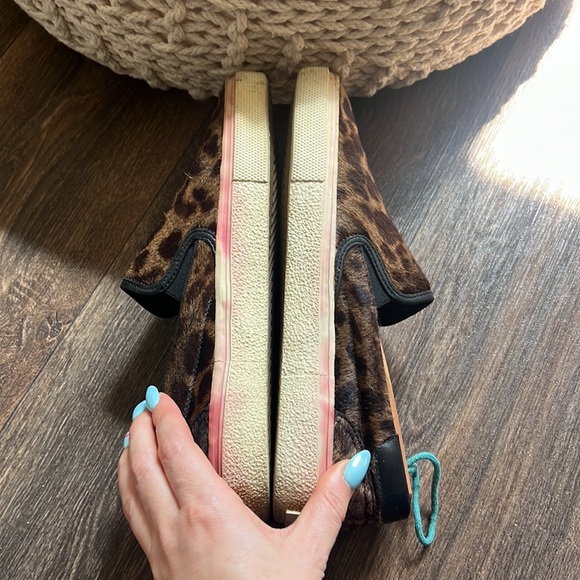 Saint Laurent Venice Leopard-Print Slip On Sneakers - Picture 5 of 12